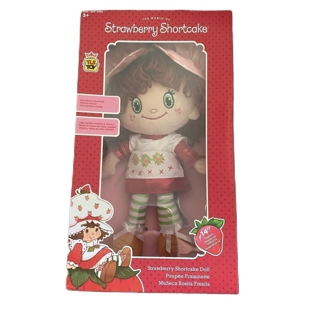 Strawberry Shortcake Scented Doll 14” NEW Vintage Inspired Fabric Plush